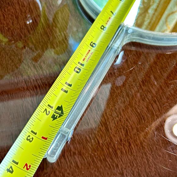 Vintage Clear Lucite Double-Sided Acrylic Hand Mirror - Picture 9 of 11